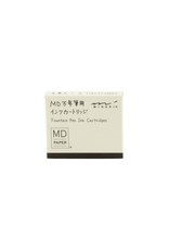 Midori MD Fountain Pen Black Ink Cartridges set of 6