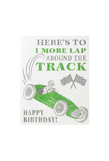 Color Box Design & Letterpress Race Car Letterpress Card