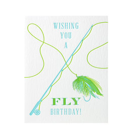 Color Box Design & Letterpress Fly Birthday Letterpress Card