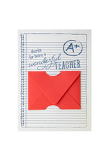 Color Box Design & Letterpress Teacher Letterpress Gift Card Holder