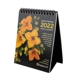 Singing Leaf Quiet Drama Easel Desk Calendar 2022