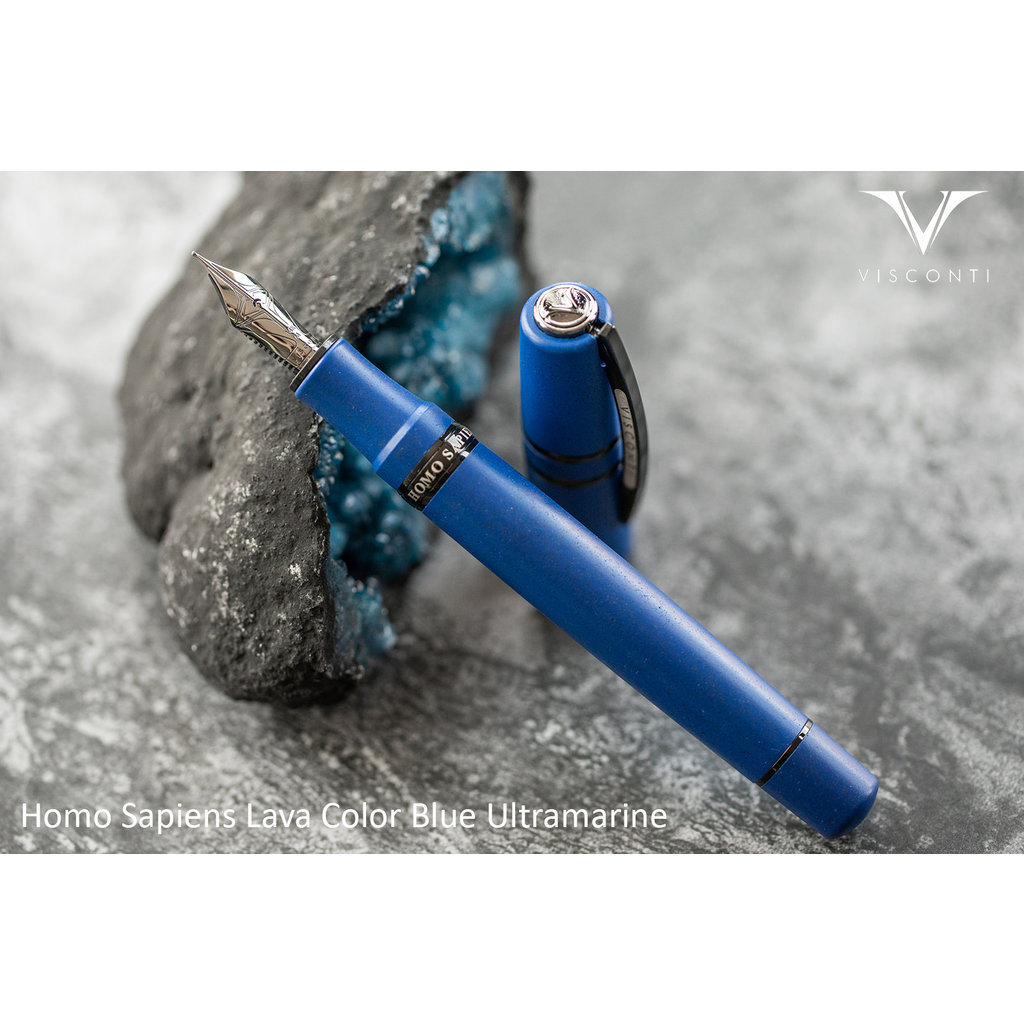 Visconti Visconti Homo Sapiens Lava Color Ultramarine Blue Fountain Pen Extra Fine