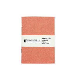 Traveler's Company Traveler's Factory Refill Pink Kraft Paper Passport