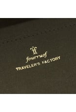 Traveler's Company Traveler's Factory Olive Paper Cloth Zipper Pouch Passport