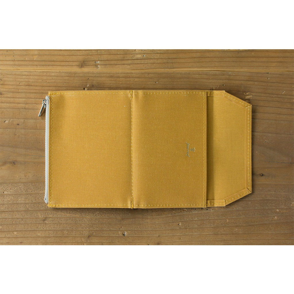 Traveler's Company Traveler's Factory Mustard Paper Cloth Zipper Pouch Passport