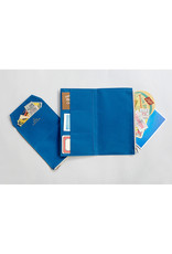 Traveler's Company Traveler's Factory Blue Paper Cloth Zipper Pouch Passport