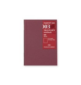 Traveler's Company Refill Blank Paper Passport 003