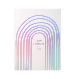 Ashkahn Rainbow Birthday To You Letterpress Card