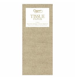 Caspari Jute Natural Tissue Pkg 4 Sheets