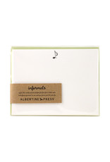 Albertine Press Musical Note Letterpress Notecard Set