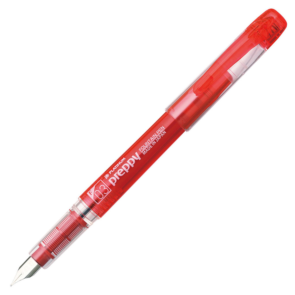 Platinum Platinum Preppy Fountain Pen Red Fine Nib