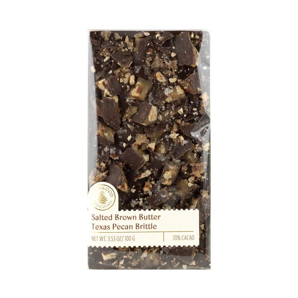 Wildwood Chocolate Salted Brown Butter Pecan Brittle Chocolate Bar