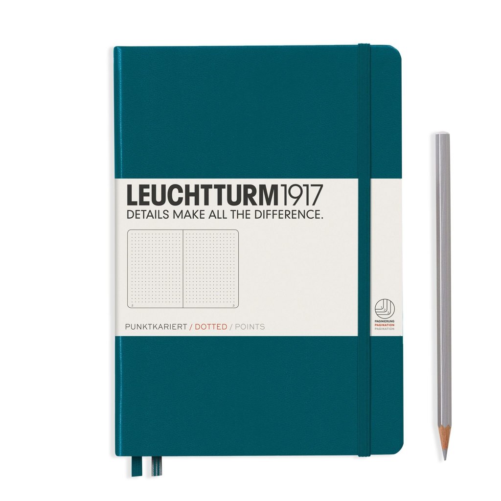 Leuchtturm Leuchtturm A5 pacific Green Hardcover Notebook Dotted