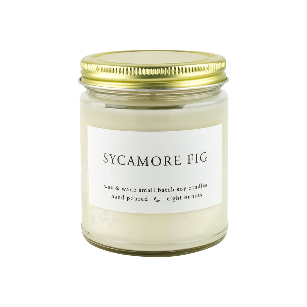 Wax & Wane Candles Sycamore Fig 8oz Candle