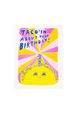 Yellow Owl Workshop Taco Birthday Riso Card