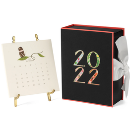 Karen Adams Designs 2022 Gold Easel Desk Calendar