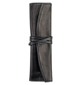 Pilot Pen Sheath Roll Black Leather Long single