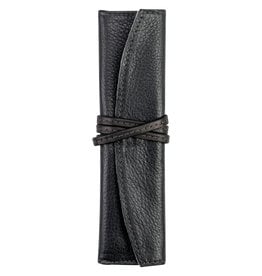 Pilot Pen Sheath Roll Black Leather single