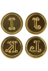 Freund Mayer Florentine Brass Round Cerif Wax Seal - Initials