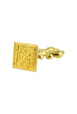 Freund Mayer Florentine Brass Square Filigree Wax Seal - Initials