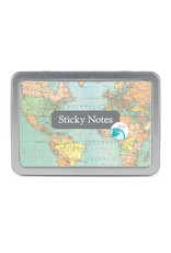 cavallini Map Sticky Notes