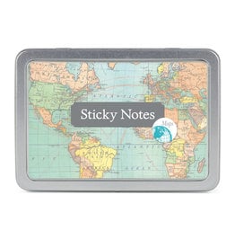 cavallini Map Sticky Notes