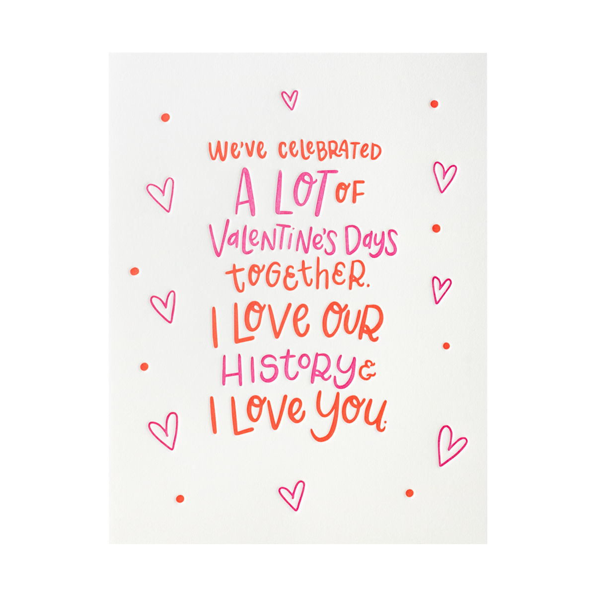Love Our History Letterpress Card - oblation papers & press