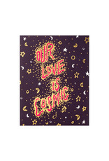 Hammerpress Cosmic Love Foil Letterpress Card