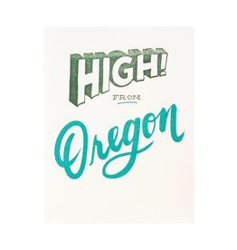 Ladyfingers Letterpress High! from Oregon Letterpress Card