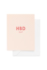 Sugar Paper HBD to You Letterpress Card