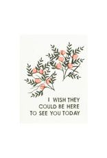 Heartell Press Wish They Could Be Here Block Printed Card