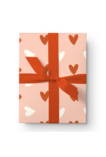 Dahlia Press Hearts Gift Wrap Sheet