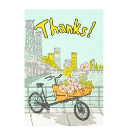 Old School Stationers Cargo Bike Thank You Letterpress Box Set