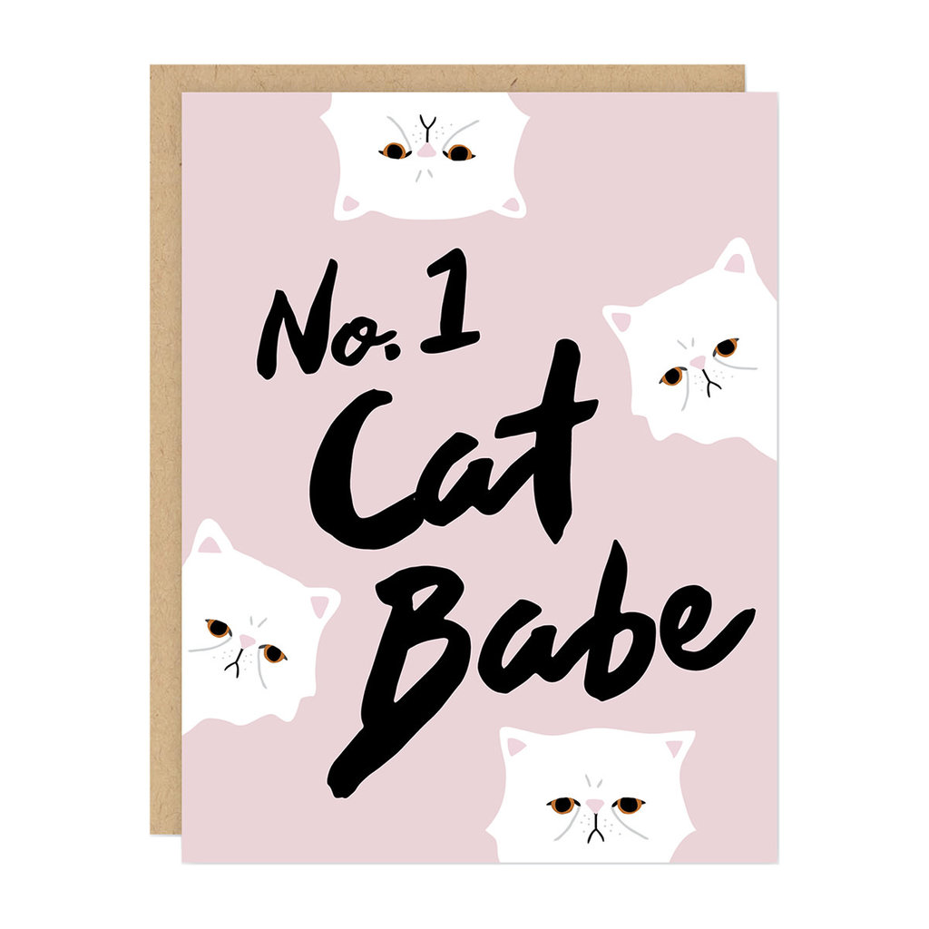 Party of One No 1. Cat Babe Card