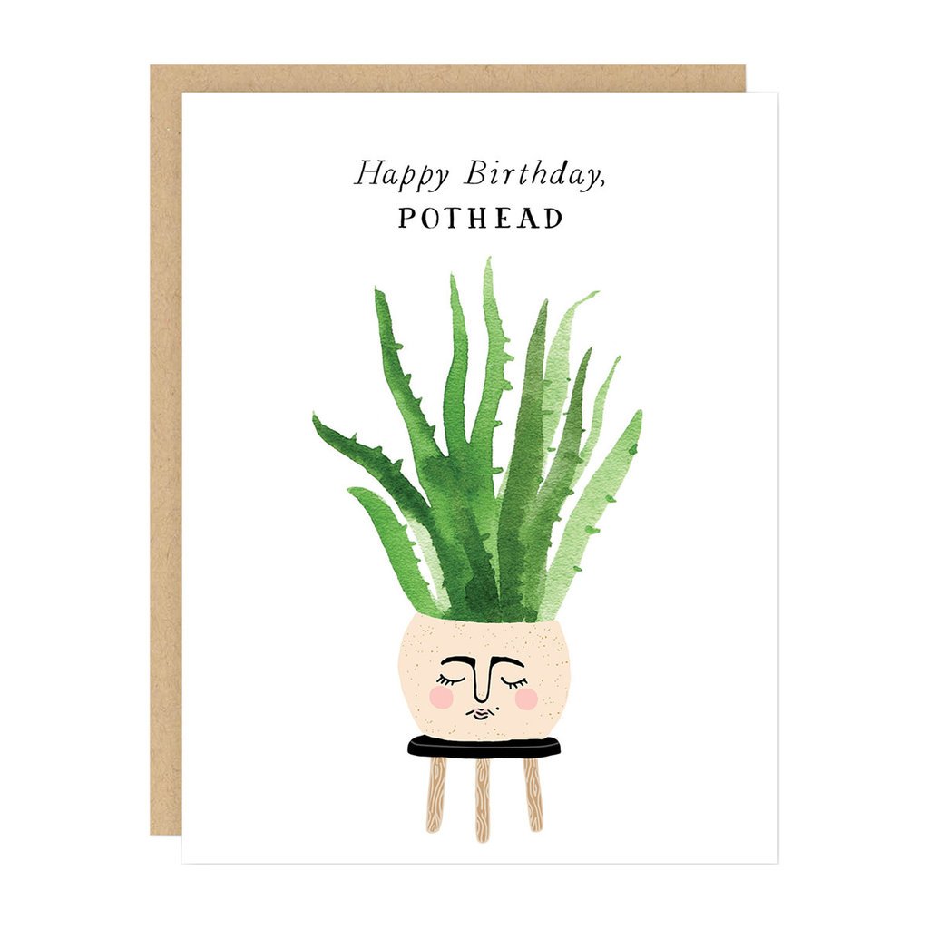 Party of One Pothead Birthday Card