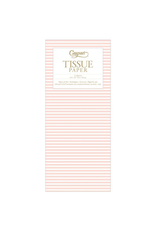 Caspari Mini Stripe BlushTissue Package - 4 Sheets