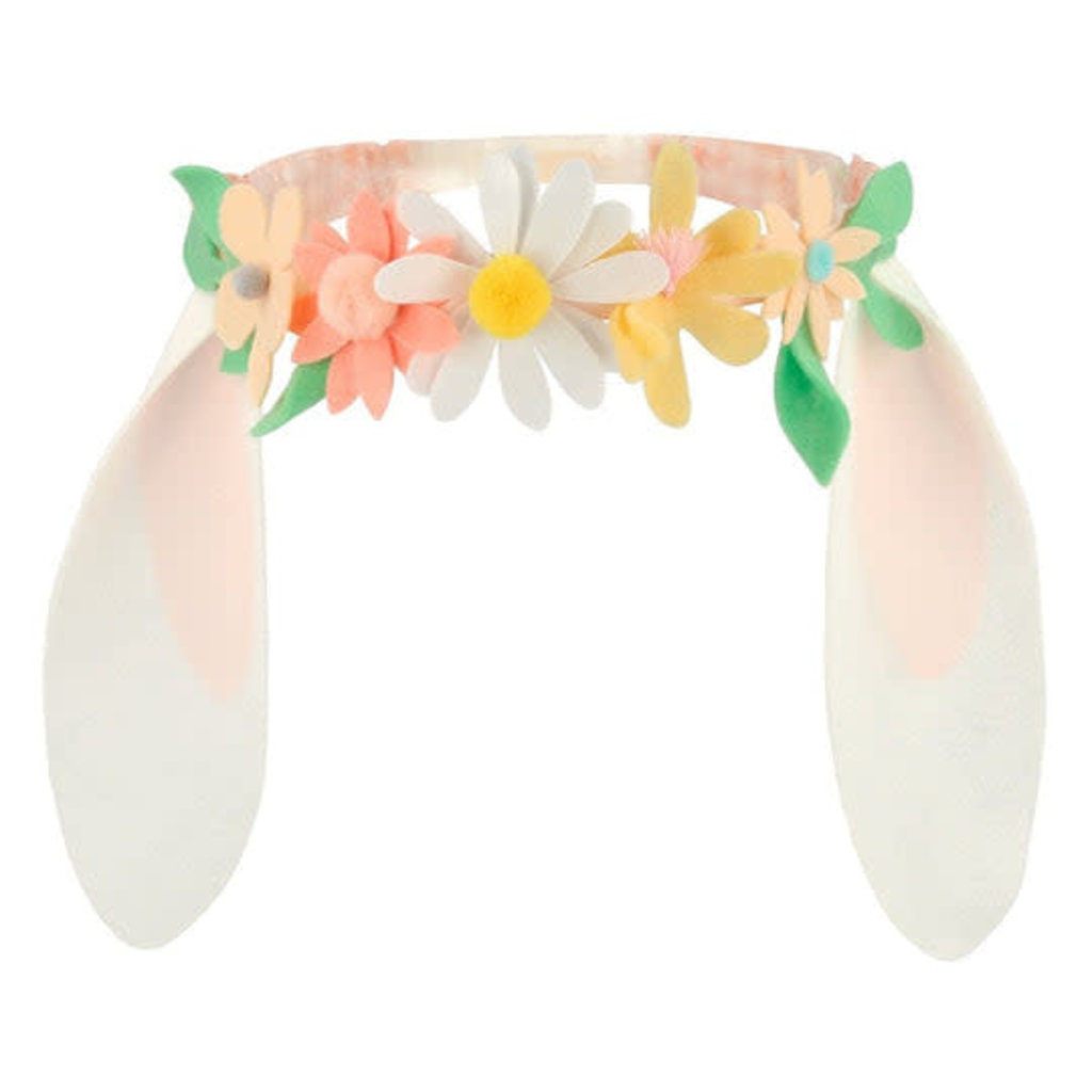 EMBELLISHED FLORAL BUNNY HEADBAND