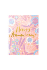 Hello! Lucky Anniversary Garden Letterpress Card