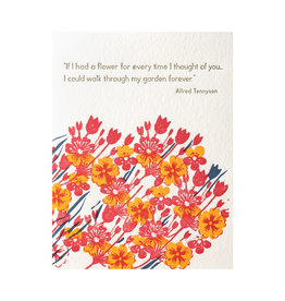 Ilee Papergoods If I Had A Flower Letterpress Card