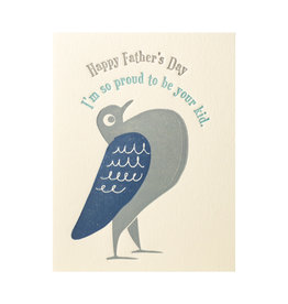 Ilee Papergoods Pigeon Dad Letterpress Card