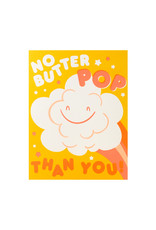 Hello! Lucky No Butter Pop Letterpress Card