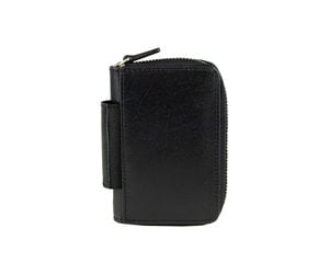 Handmade Zipper Card Holder · Black by Capra Leather