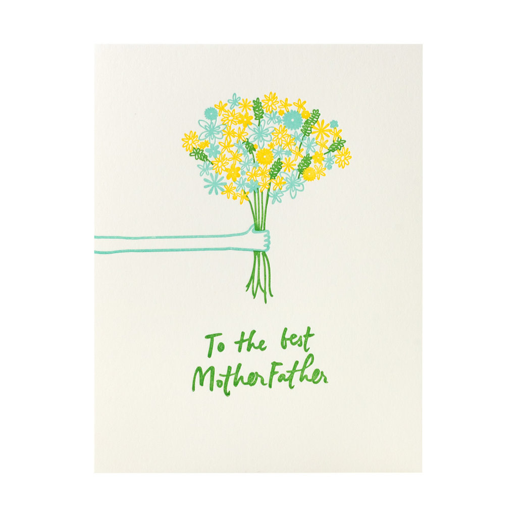 Iron Curtain Press To the Best MotherFather Letterpress Card