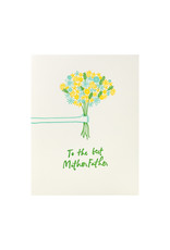 Shorthand Press To the Best MotherFather Letterpress Card