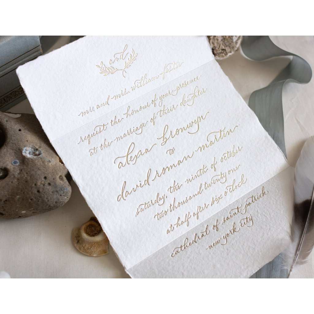 Oblation Custom alexia wedding invitation samples