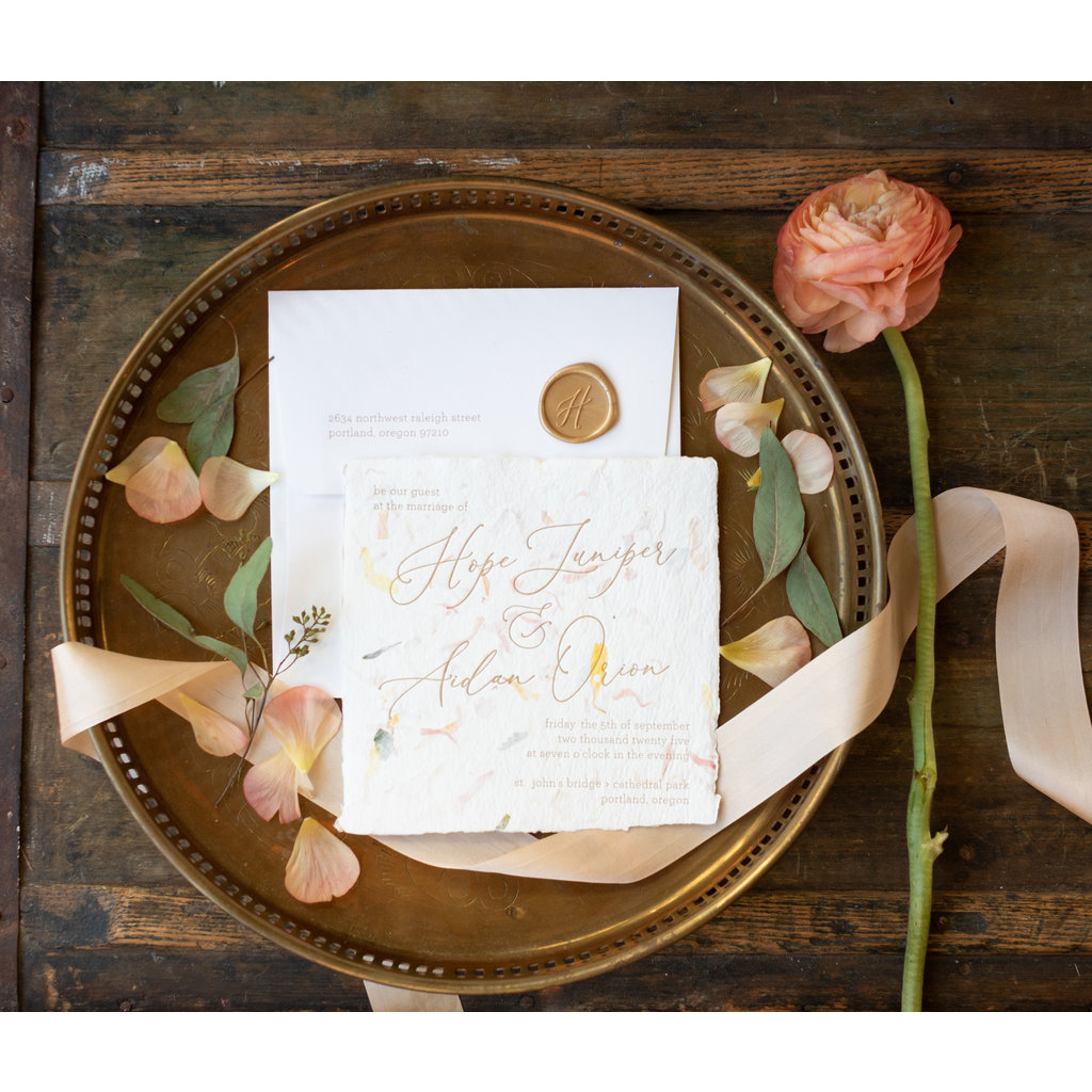 Oblation Custom hope wedding invitation samples