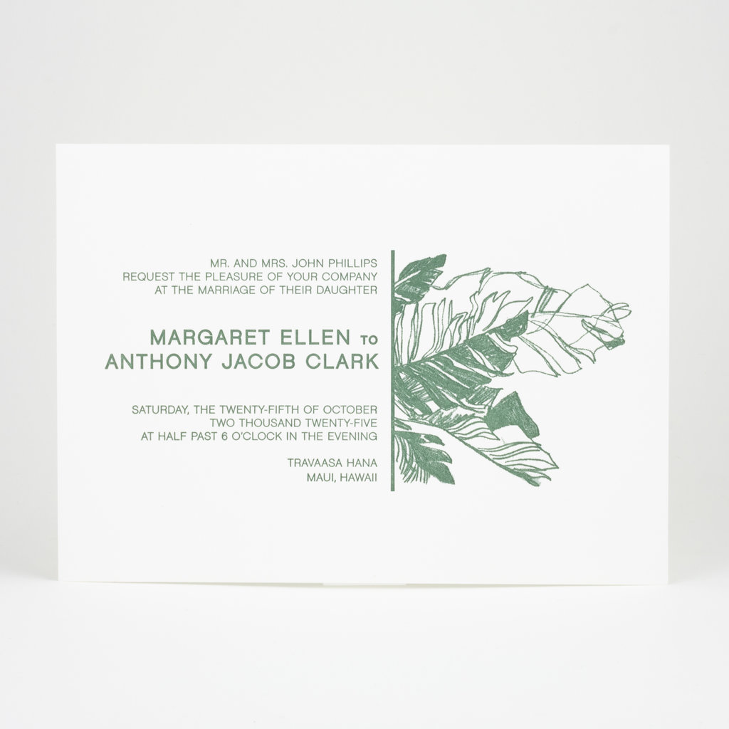 Oblation Custom margaret wedding invitation samples