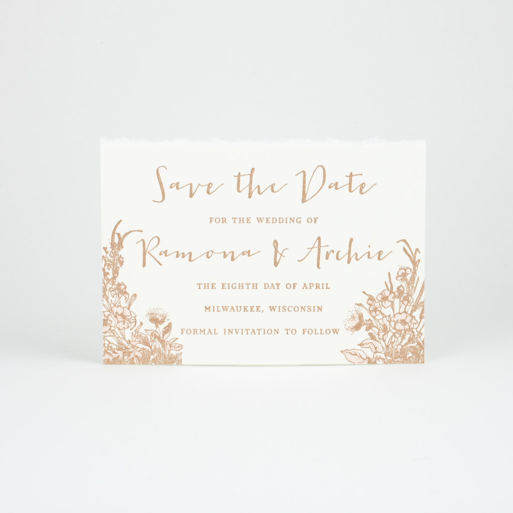 Oblation Custom ramona wedding invitation samples