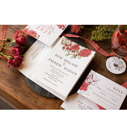 Oblation Custom rose wedding invitation samples