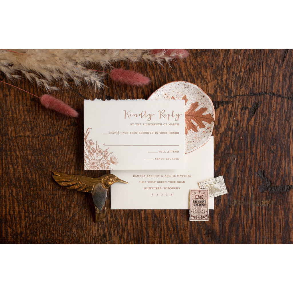 Oblation Custom ramona wedding invitation samples